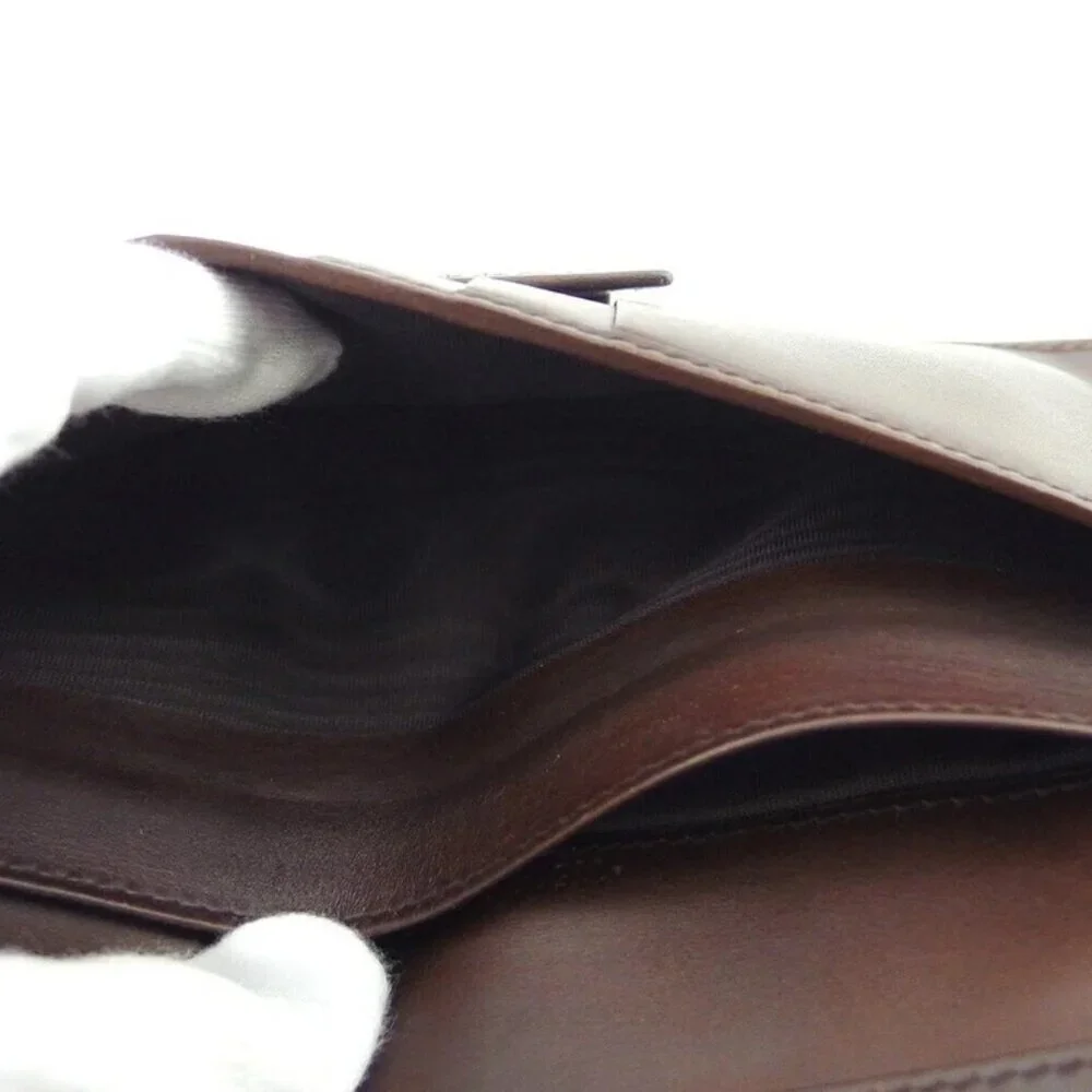 GUCCI Purse Brown gold Women 115085 Authentic secondhand - Picture 7 of 9